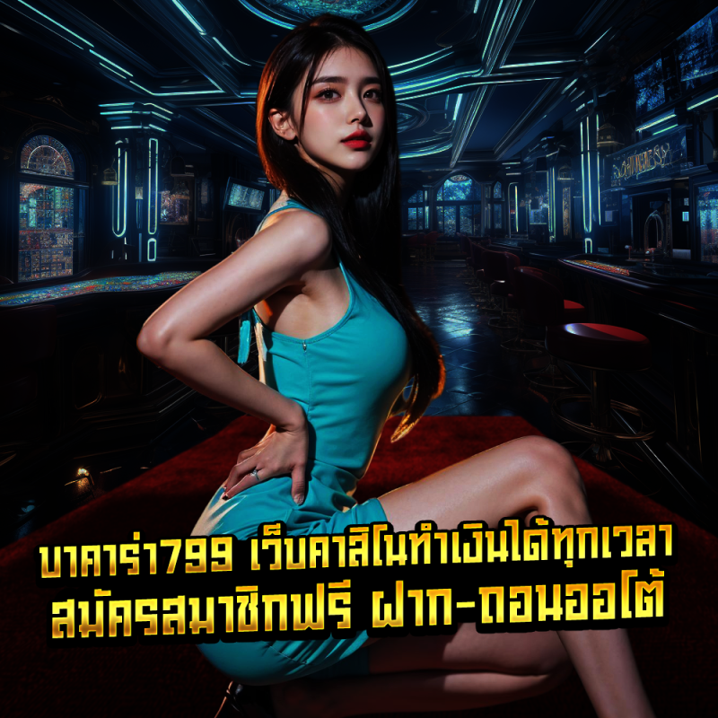 บาคาร่า799 เว็บคาสิโนทำเงินได้ทุกเวลา สมัครสมาชิกฟรี ฝาก-ถอนออโต้